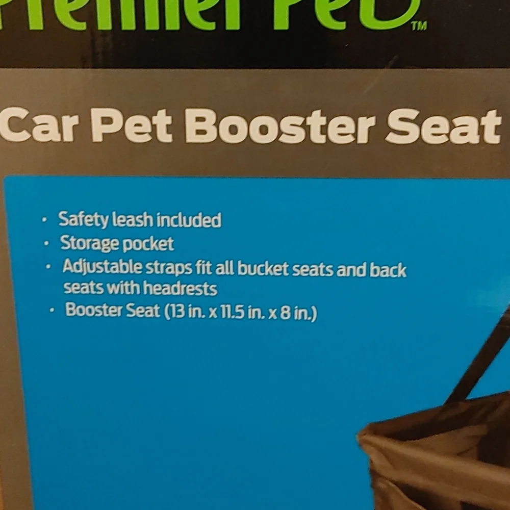 Premier Pet car pet booster seat. 1-10lbs. New.